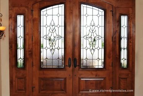 Entryway Stained Glass Doors Sidelights Dallas