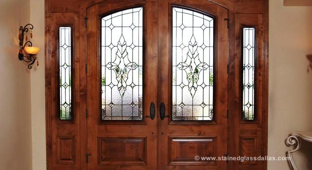 Entryway Stained Glass Doors Sidelights Dallas