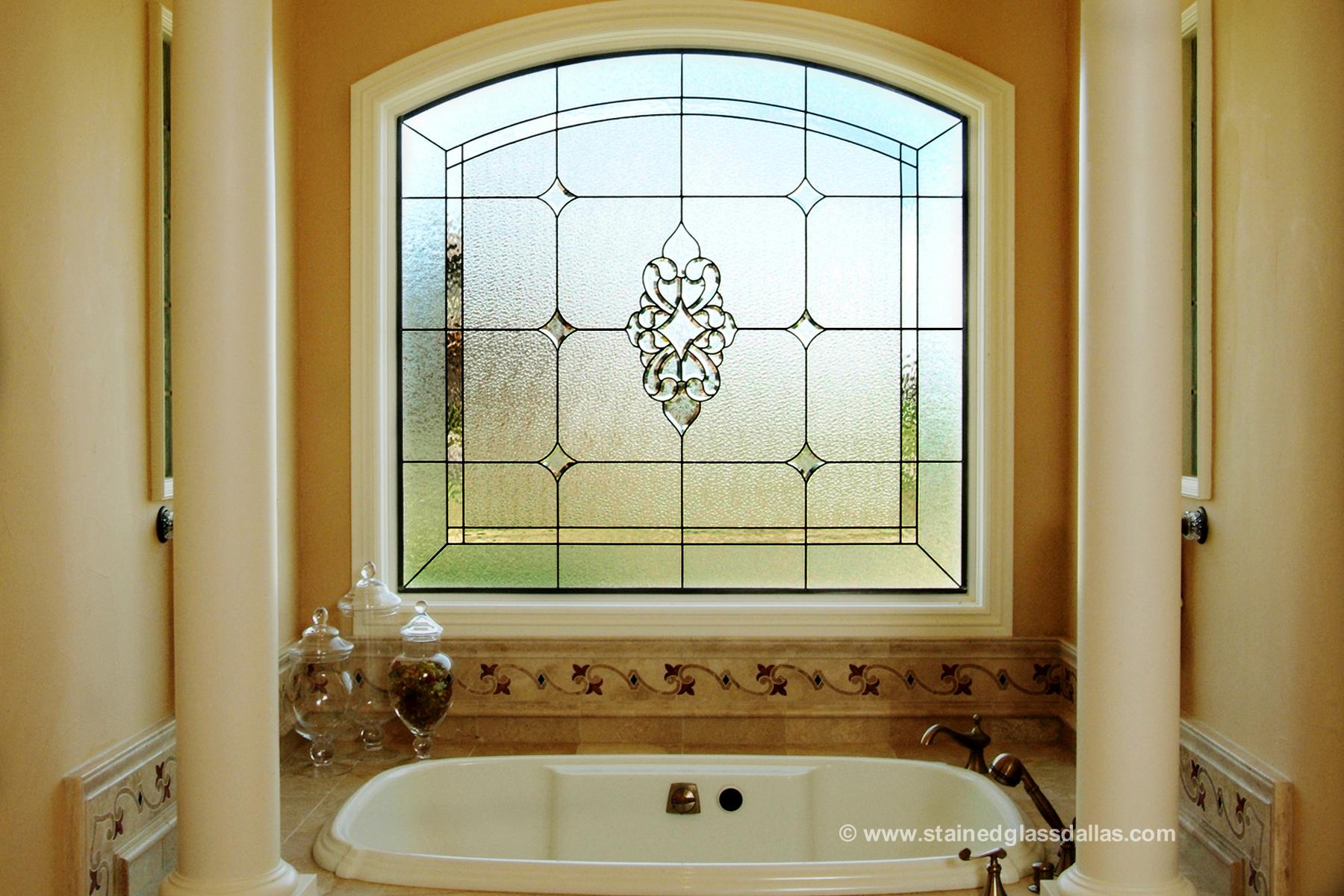 Stained Glass in Bathroom